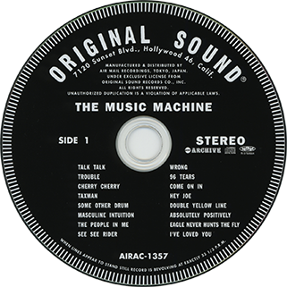 music machine cd turn on label air mail archive label
