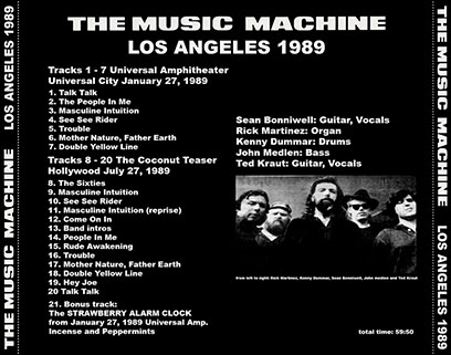 music machine cdr los angeles 1989 tray