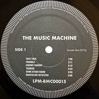 music machine lp  turn on label concord bicycle music label 1