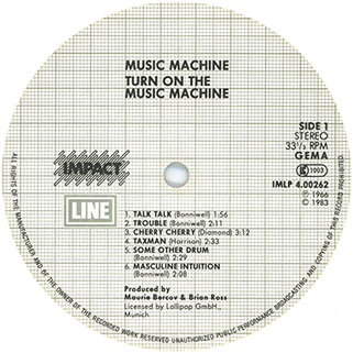 music machine lp turn on label impact label 1