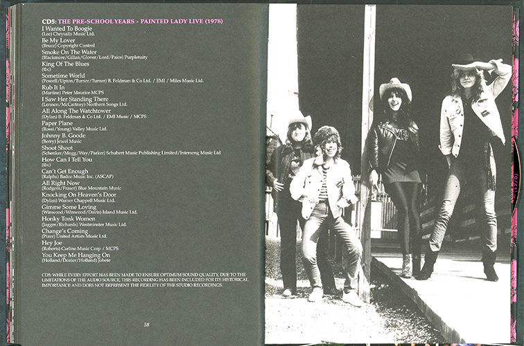 painted lady pre girlschool 5 cd school report 1978-2008 booklet pages 58-59