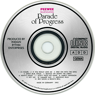 peewee bluesgang cd parade of progress label