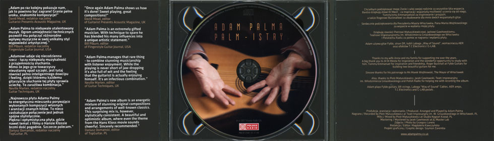 adam palma cd palm istry cover in