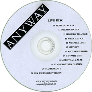 anyway cd live disc label and tray