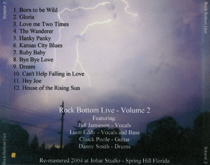 eddy poole band cd rock bottom live volume 2 tray