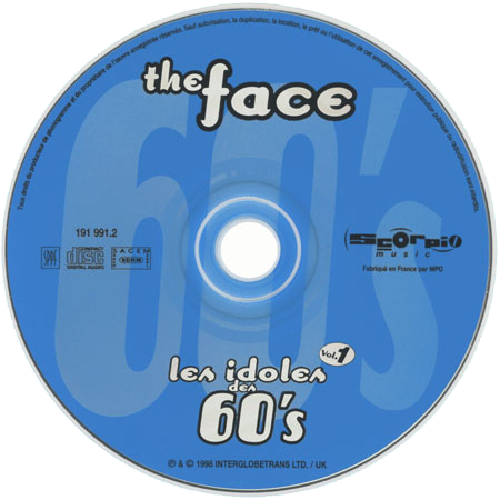 face cd les idoles des 60's label