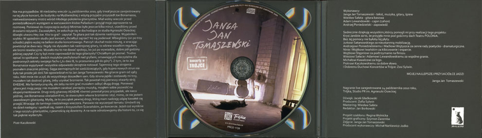 janga jan tomaszewski cd koncerty w trójce volume 11 in