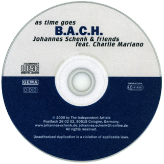 johannes schenk cd as time goes bach label