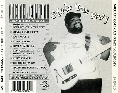 michael coleman cd shake your booty tray
