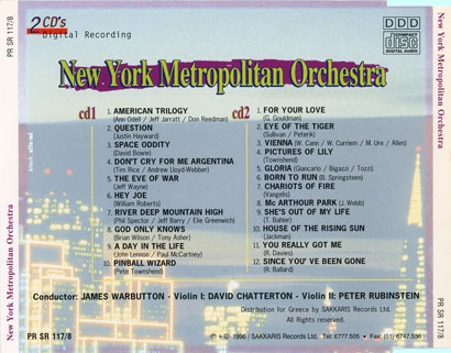 new york metropolitan orchestra cd same trayout