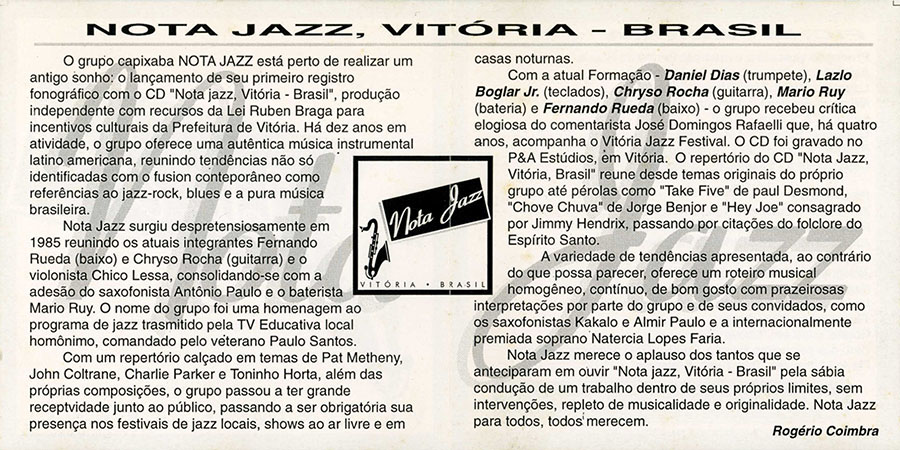 nota jazz cd vitoria brasil cover in