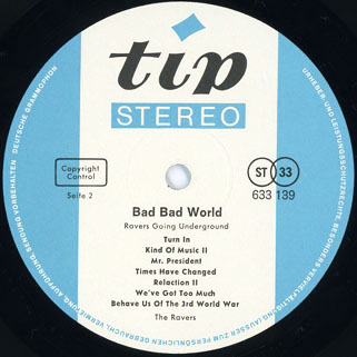 ravers lp bad bad world label 1