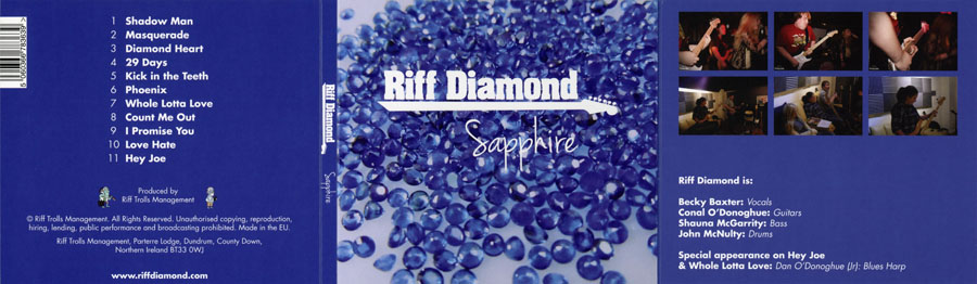 riff diamond sapphire cover out