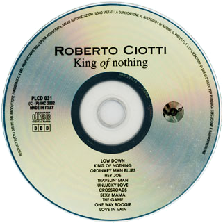 roberto ciotti cd king of nothing label