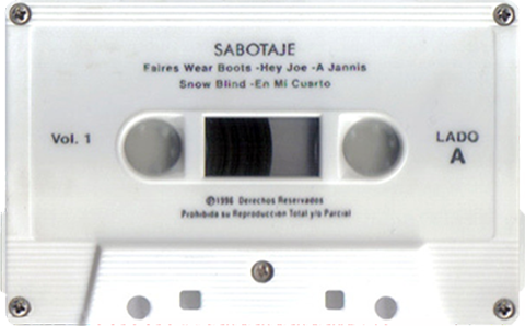 sabotage tape volume one demo side 1