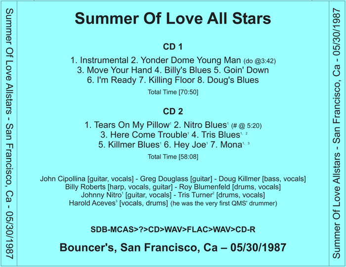 summer of love allstars at bouncer cd back