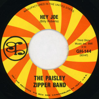 paisley zipper band single hey joe side 1