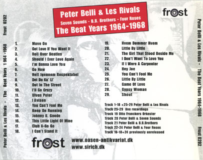 peter belli cd the beat years tray