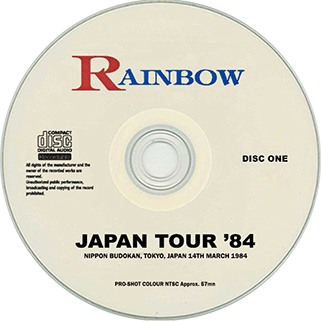 rainbow 1984 03 14 dvd japan tour 84 no label - label 1