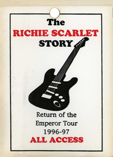 Richie Scarlet video tape The Story volume 1 sticker