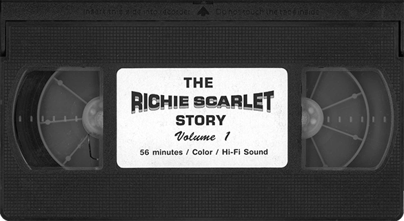 Richie Scarlet video tape The Story volume 1 tape