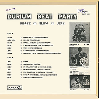 rocky roberts lp durium beat party back cover