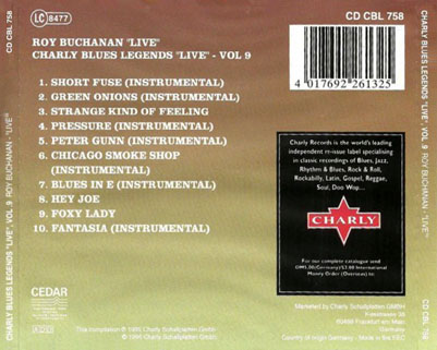 roy buchanan 1985 07 28 charly blues legend volume 9 tray