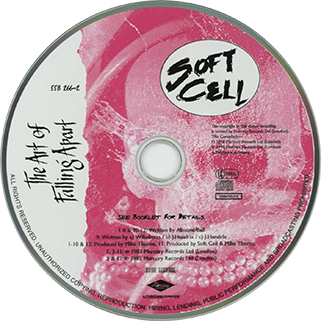 soft cell cd the art of falling apart label