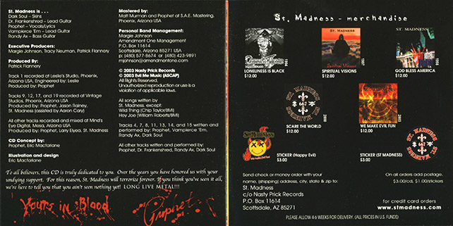 st. madness cd we make evil fun booklet 8