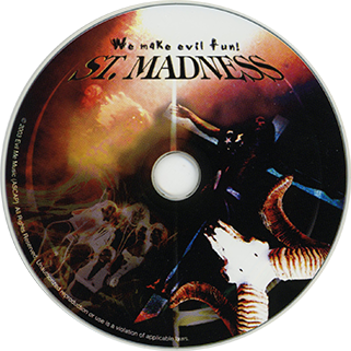st. madness cd we make evil fun label
