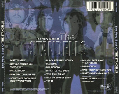 standells cd the very best of tray