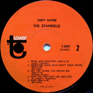 standells lp dirty water tower mono label 2