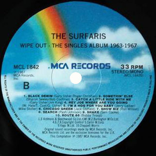 surfaris lp wipe out the singles album 1963 1967 label 2