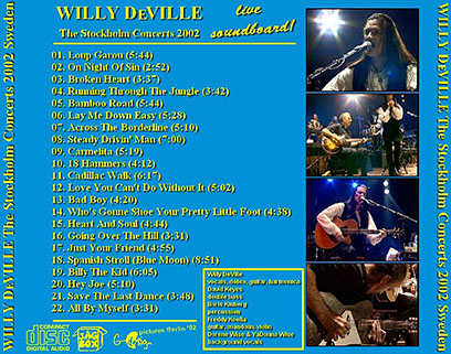 willy deville 2002 03 10 at berns stockholm tray