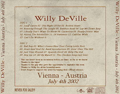 willy deville 2002 07 04 vienna austria tray