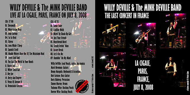 willy deville 2008 07 08 la cigale paris france cover