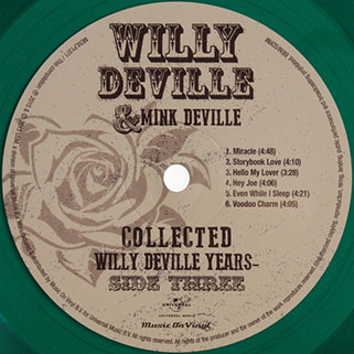 willy deville 2 lp collected (1976-2009) label 3