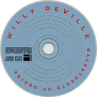 
willy deville cd la collection backstreets of desire label