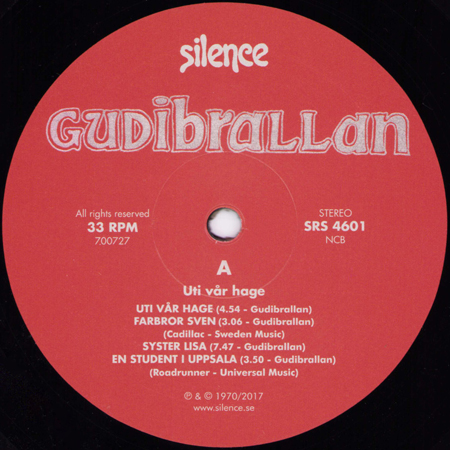 Gudibrallan LP Uti Var Hage 2017 label A
