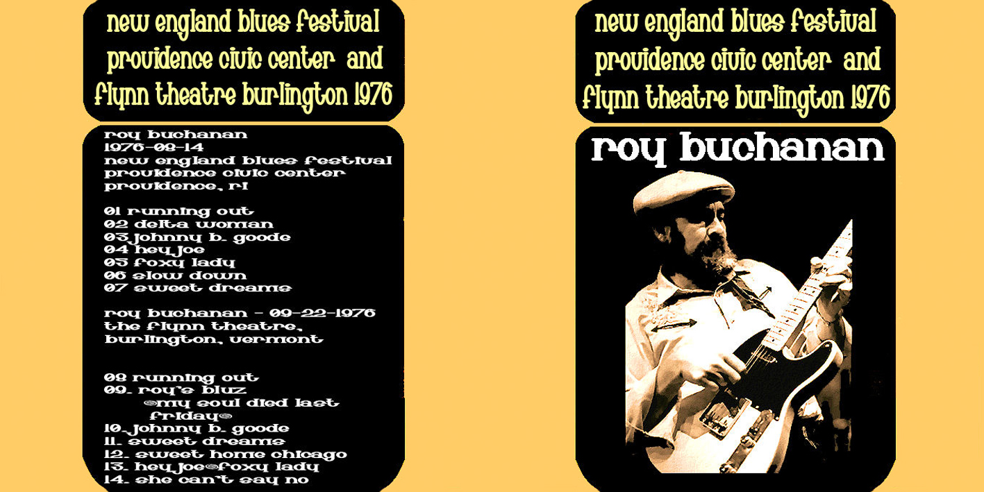 roy buchanan cdr providence and burlington 1976 cover out