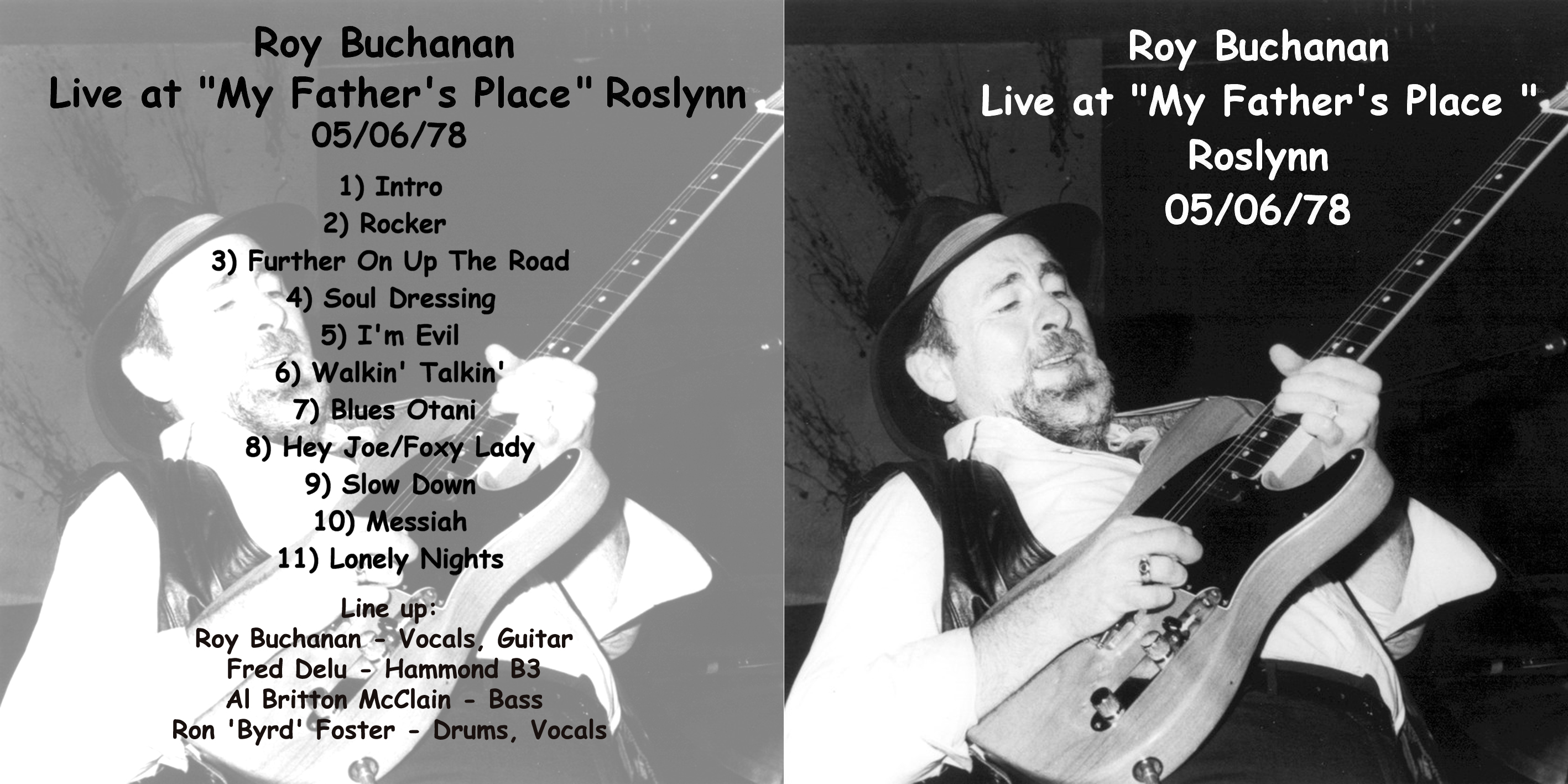 roy buchanan 1978 05 06 at my father's place cover out tracks geetarz