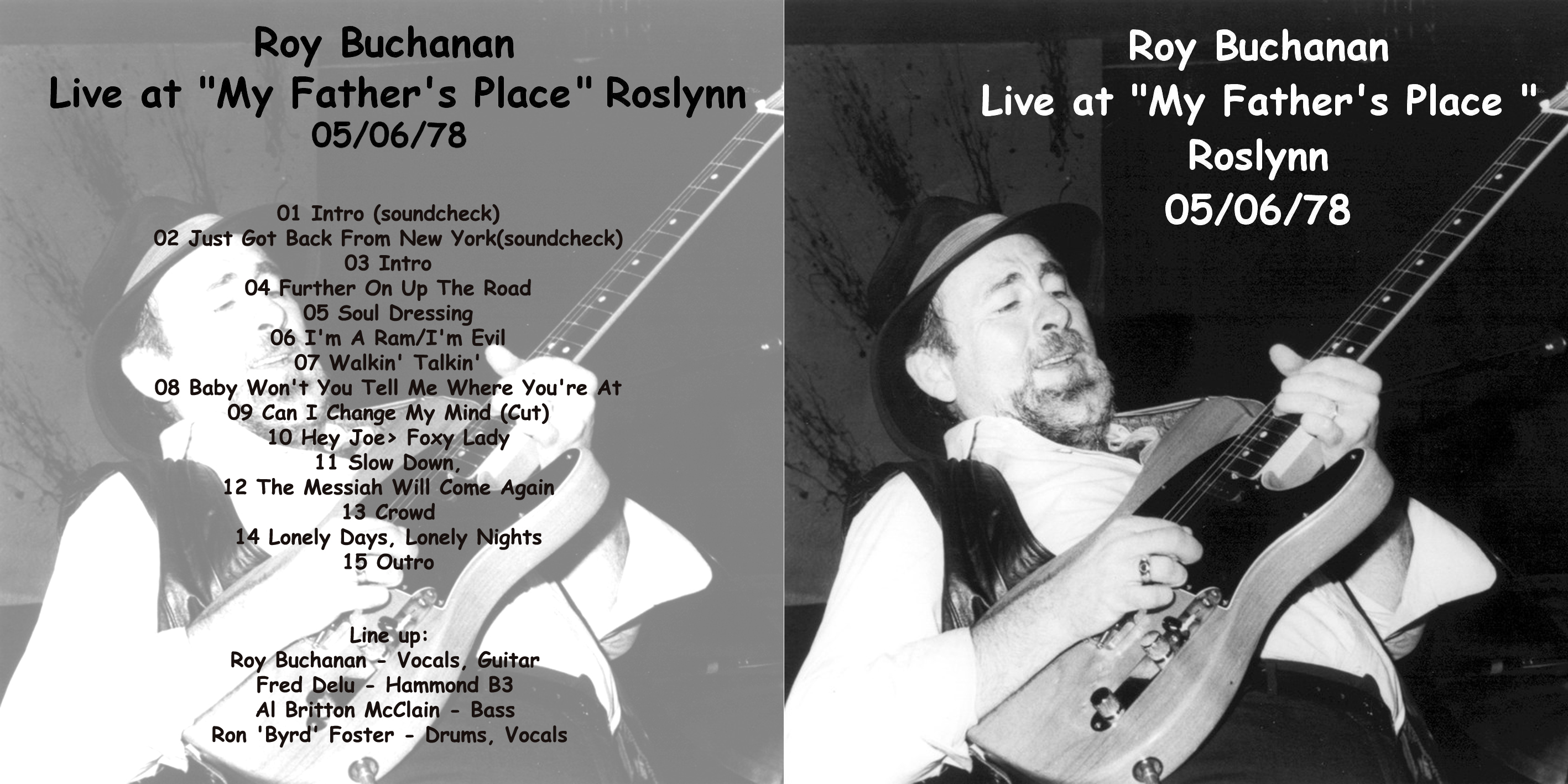 roy buchanan 1978 05 06 at my father's place cover out tracks sugarmegs