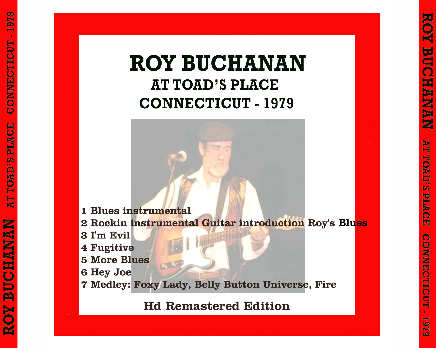 roy buchanan cdr toad's place connecticut 1979 tray