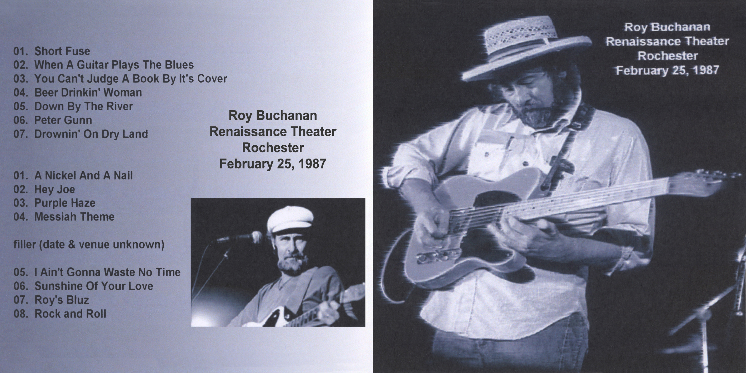 roy buchanan 1987 02 25 cdr rochester cover out