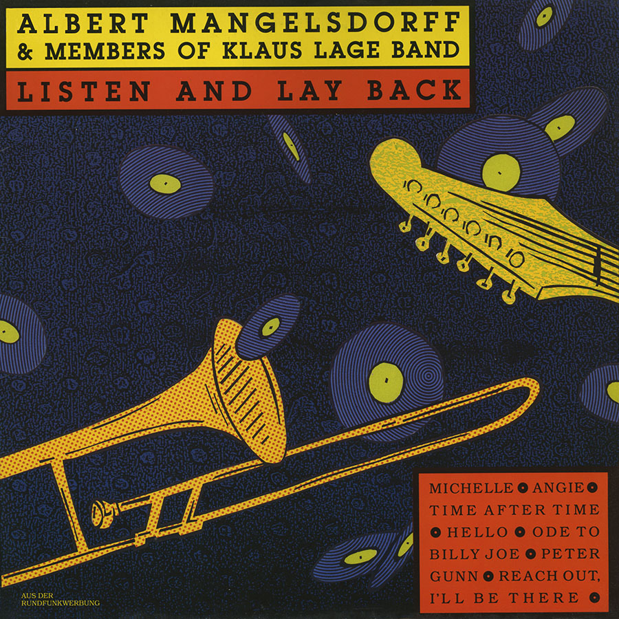 albert mangelsdorff and members of klaus lage band lp listen and lay back cover front