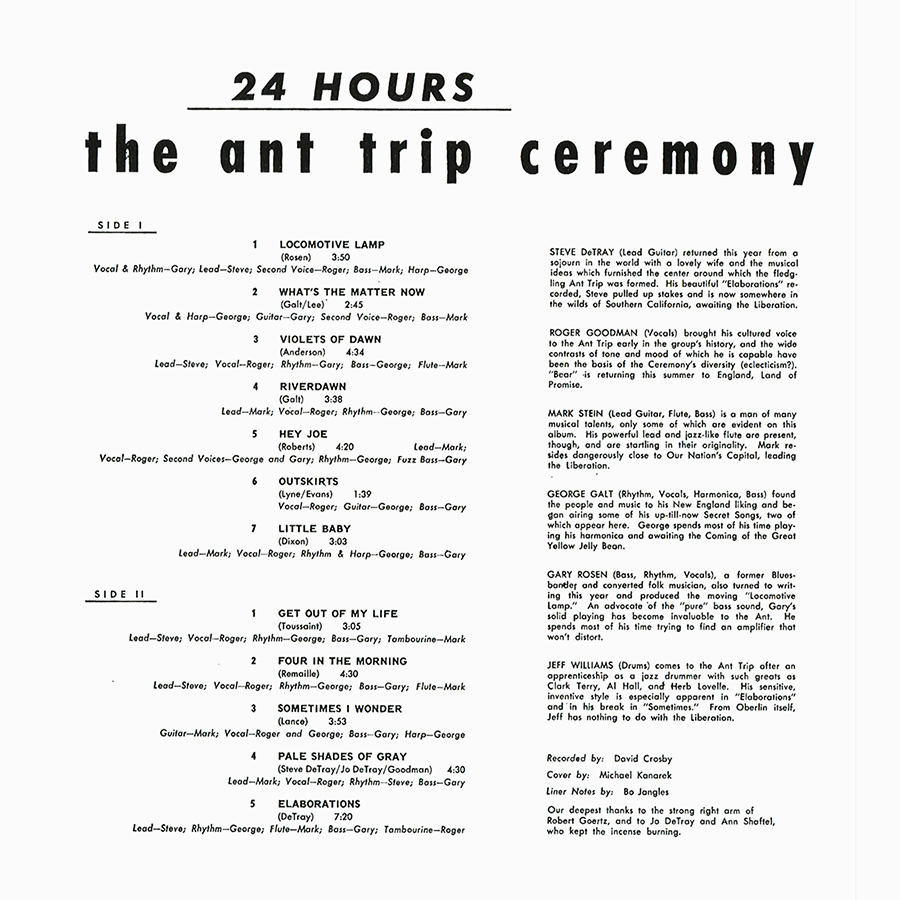 ant trip ceremony lp 24 hours back