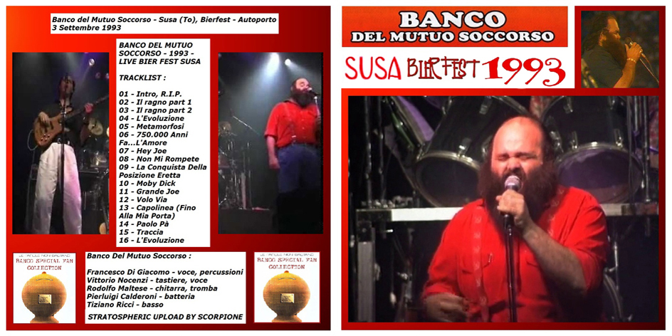 Banco del mutuo soccorso feat francesco di giacomo cd bierfest 1993 sleeve out