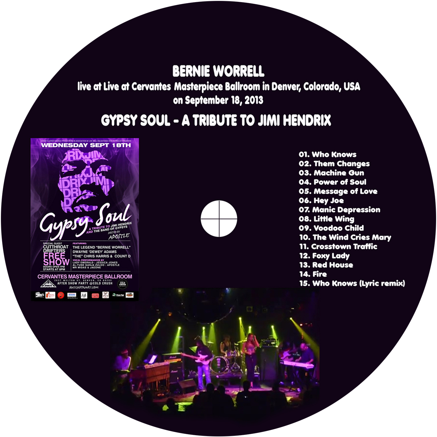 bernie worrell with gypsy soul cdr a tribute to jimi hendrix label