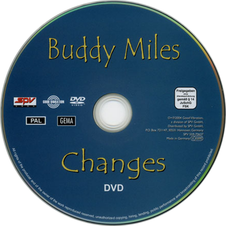 buddy miles dvd changes label dvd
