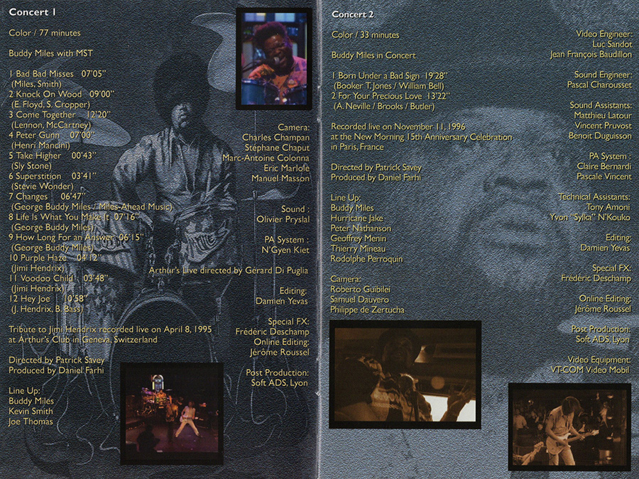 Buddy Miles CD DVD dvd Changes booklet 2